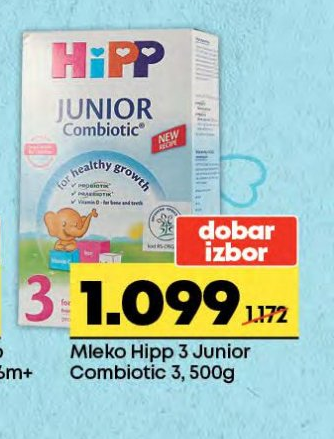 Akcija Maxi Hipp Baby Mleko Za Bebe Junior Organic 3