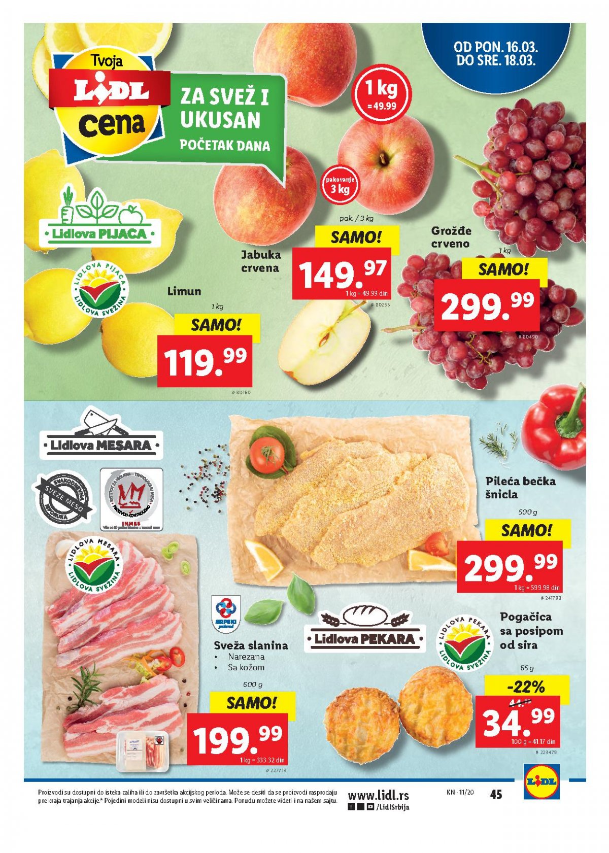 Lidl akcija nedeljne kupovine mart katalog - 12.03.2020 - 18.03 