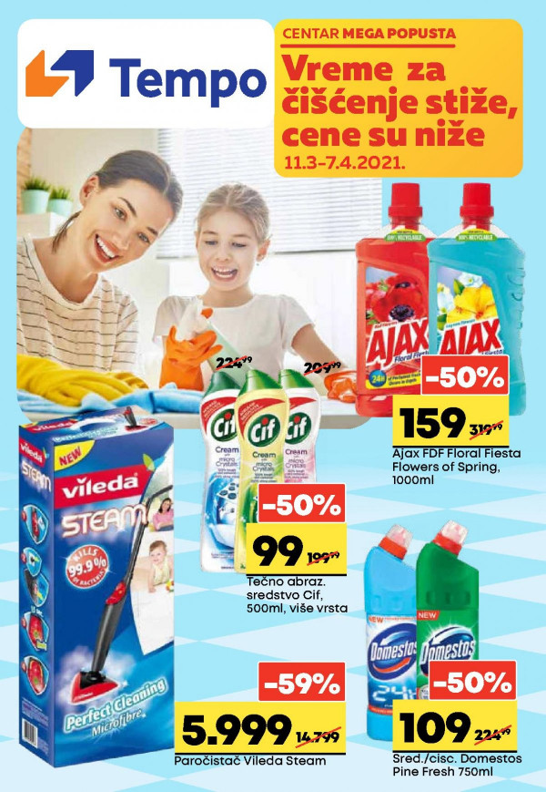 Tempo Akcija Sve Za Ciscenje Mart Katalog 11 03 2021 07 04 2021 21142